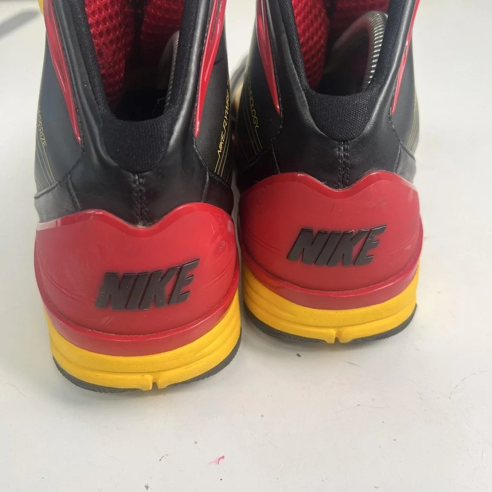 Nike Hyperize Rise NHSI 2009 Promo Shoes Mens Size 9 Black Yellow Basketball